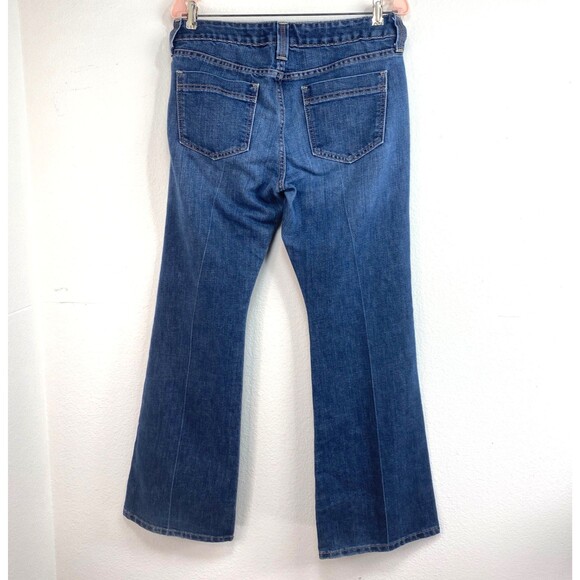 Woman's GAP Curvy Flare Blue Jeans Size 10 Mid Rise 34/31 Ankle 5 Pockets - Picture 8 of 16